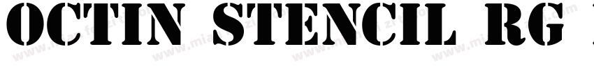 Octin Stencil Rg Bold字体转换